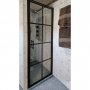 Nanobehandlad duschdrr 80x200cm | 6mm skerhetsglas | Svart