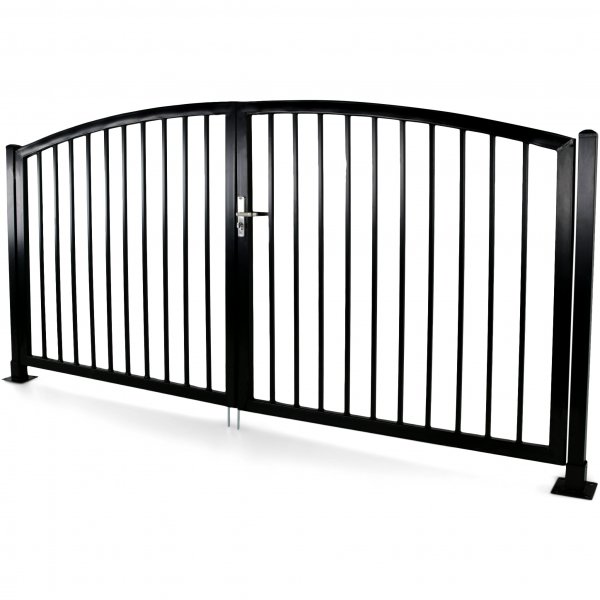 Smidesgrind med välvd topp | Dubbelgrind Smidesgrind med välvd topp | Dubbelgrind