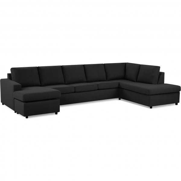 U-soffa med divan vänster | Crazy XL | Antracit U-soffa med divan vänster | Crazy XL | Antracit