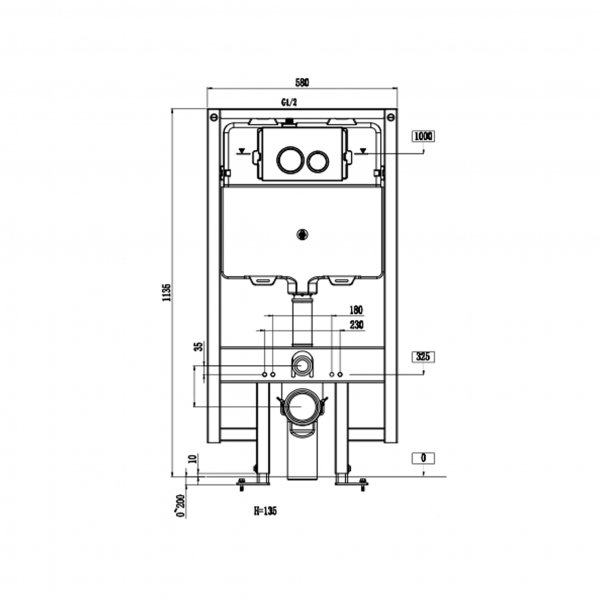 Toalettpaket | Vägghängd toalett 540 & Dold cistern Toalettpaket | Vägghängd toalett 540 & Dold cistern