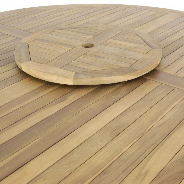 Runt utebord 150 cm | 6 stolar teak |�Lyfco Ut�