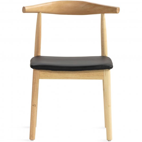 Matstol i robust trä/PU-läder | 2-pack | Gillstad Matstol i robust trä/PU-läder | 2-pack | Gillstad