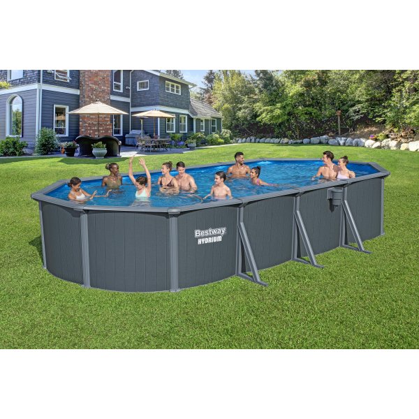 Hydrium 561CW Stålpool 7,32 x 3,66 x 1,32 m | Robust året runt-pool från Bestway Hydrium 561CW Stålpool 7,32 x 3,66 x 1,32 m | Robust året runt-pool från Bestway
