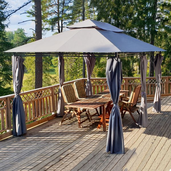 Paviljong 4x3 m inkl. paviljongväggar Paviljong 4x3 m inkl. paviljongväggar