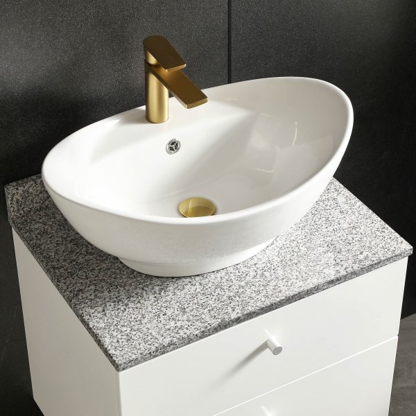 Kommod 60cm | Bänkskiva i marmor | Med tvättställ | Cauda Kommod 60cm | Bänkskiva i marmor | Med tvättställ | Cauda