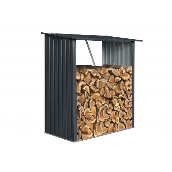 Vedskjul 163x89cm | Galvaniserat stl