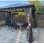 Paviljong premium 4x3m | Tak i kanalplast | Inkl. Vggar och myggnt