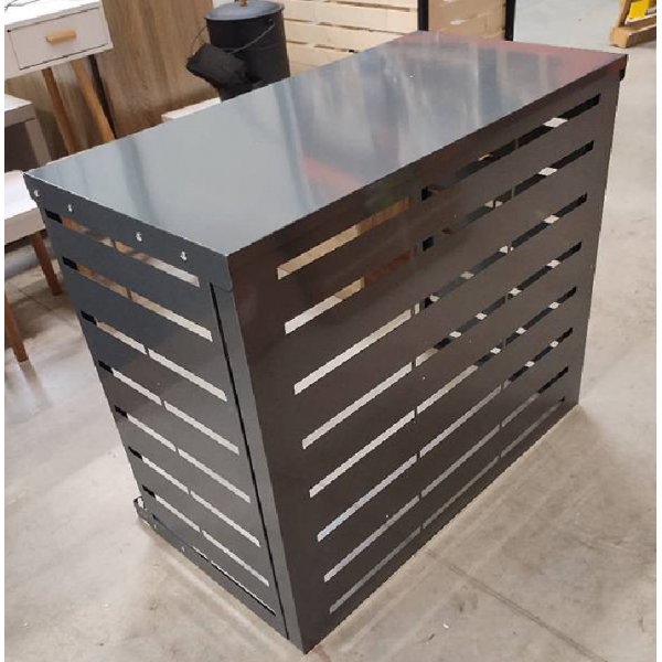 Vrmepumpsskyd | 106x80x50cm | Galvaniserad plt | Gr