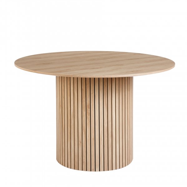 Runt matbord 120 cm i ek med plats f�r 4�5 personer | Ludvig