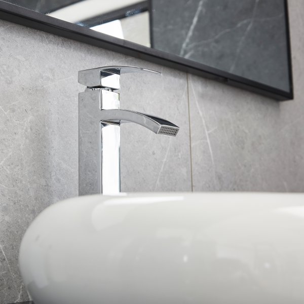 Tv�ttst�llsblandare badrum | Rostfritt st�l | Modern design