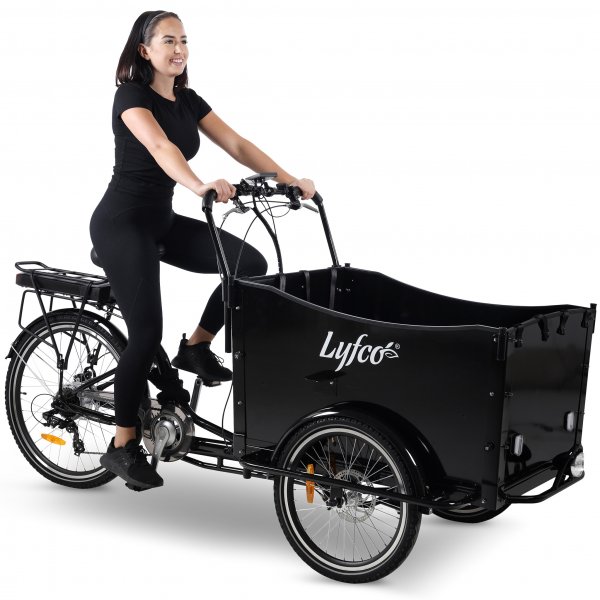 Lådcykel El | 6 växlar | 250W - 16Ah LG-batteri | Lång räckvidd | Lyfco Lådcykel El | 6 växlar | 250W - 16Ah LG-batteri | Lång räckvidd | Lyfco