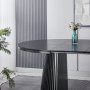 F�rl�ngningsbart runt matbord 120�200 cm i ek med plats f�r 4�10 personer | Crossby