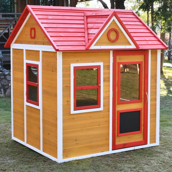 Premium Lekstuga i trä 1,8m² | kök & café-lucka | Fönster & dörr med plexiglas Premium Lekstuga i trä 1,8m² | kök & café-lucka | Fönster & dörr med plexiglas