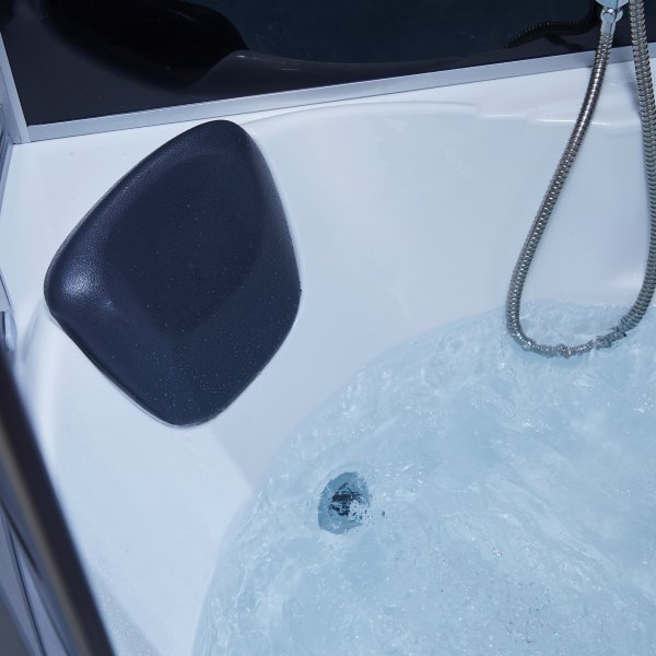 Stor duschkabin med jacuzzi-bad och massage