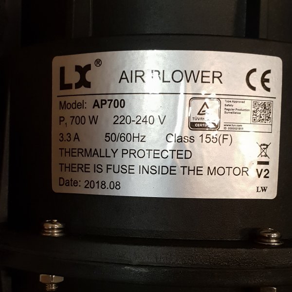 Whirlpool LX AP700 Luftpump till spabad
