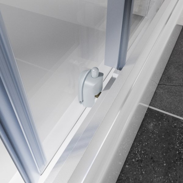 Komplett duschkabin med aluminiumprofiler Komplett duschkabin med aluminiumprofiler