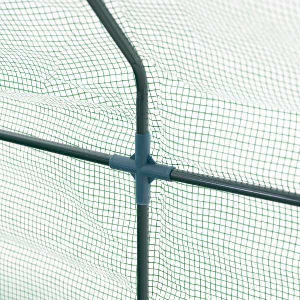 Plastv�xthus 1,6m� | St�lram med PE-plast�verdrag