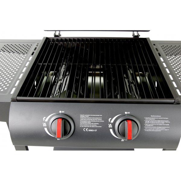Gasolgrill med 2 brännare & sidobord - Tampa Gasolgrill med 2 brännare & sidobord - Tampa