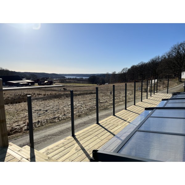 Glasrcke / staket i klarglas | Flerpack