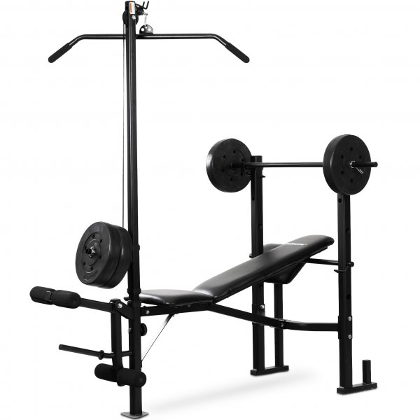 Trningsbnk / Skivstngsset Viking | Lat Tower, skivstng och vikter