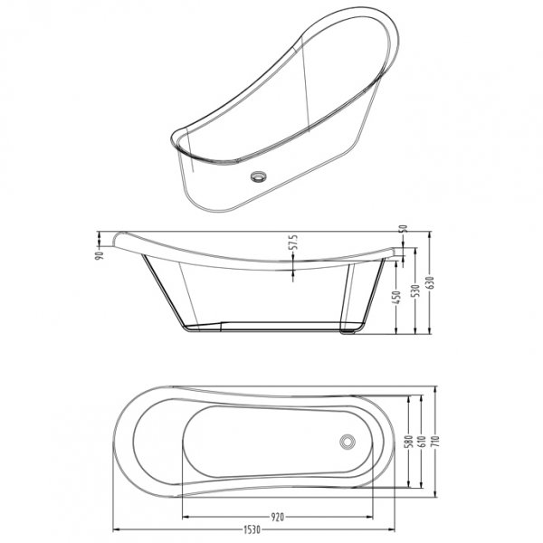 Badkar med tassar | Fristående | Lyxig design Badkar med tassar | Fristående | Lyxig design