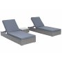 Tierp - Solsngar set - Konstrotting - 2 solsngar inkl dynor + bord!