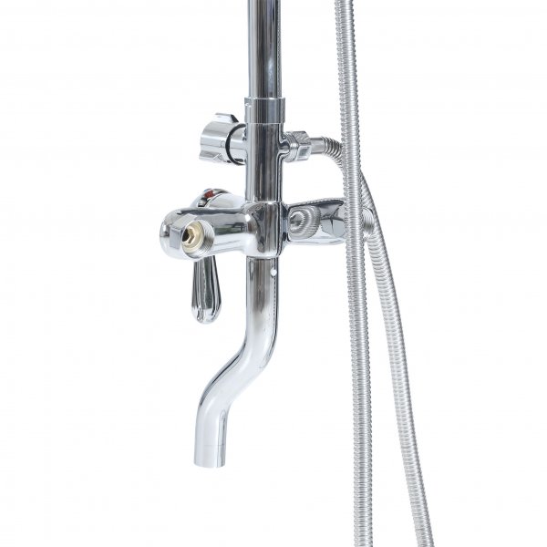 Komplett takduschset med blandare | Rostfritt st�l - FD-8788A