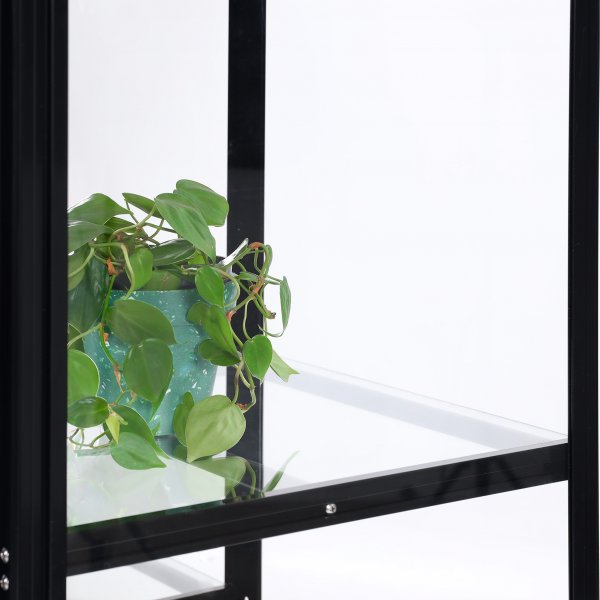 Högt miniväxthus | 4mm säkerhetsglas | Svart Högt miniväxthus | 4mm säkerhetsglas | Svart