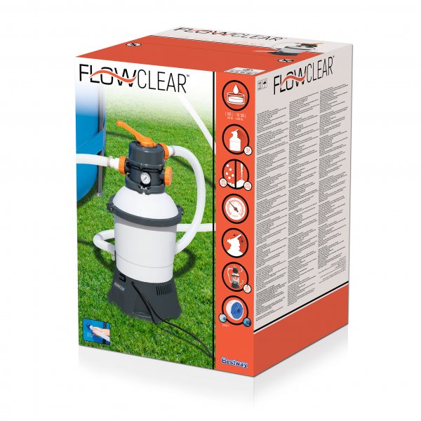 Bestway Flowclear sandfilterpump 3028l/h (58515) Bestway Flowclear sandfilterpump 3028l/h (58515)