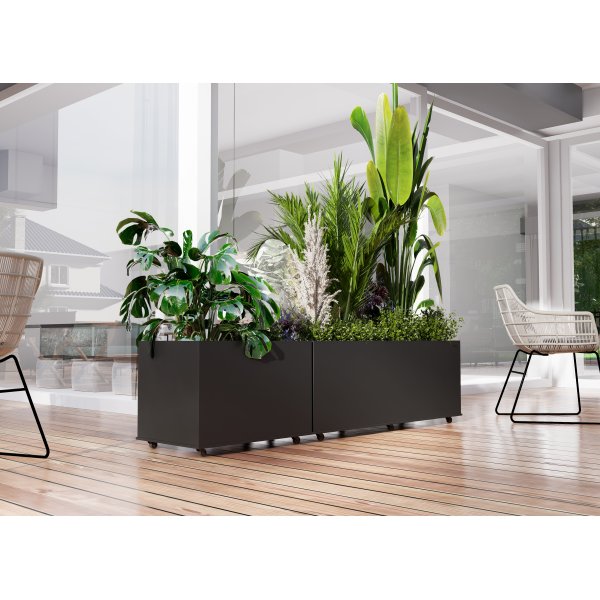 Hjul till blomlåda | 360° rotation | Svart Hjul till blomlåda | 360° rotation | Svart