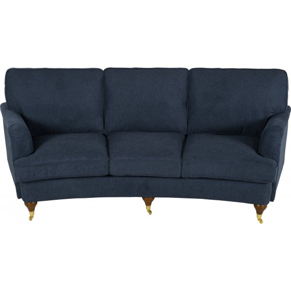 Howardsoffa 3-sits | Svängd design, kallskum & avtagbar klädsel | Watford Deluxe Mörkblå Howardsoffa 3-sits | Svängd design, kallskum & avtagbar klädsel | Watford Deluxe Mörkblå