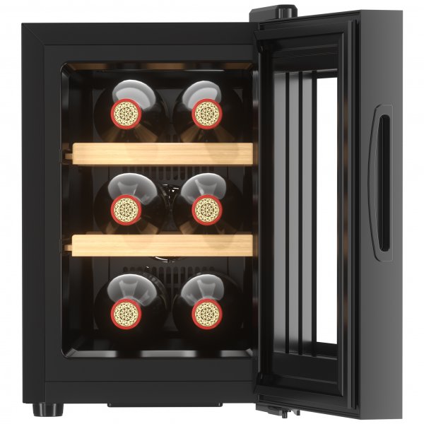 Liten vinkyl 6 flaskor | Extra tystgående | LED-belysning | 26,5cm smal Liten vinkyl 6 flaskor | Extra tystgående | LED-belysning | 26,5cm smal