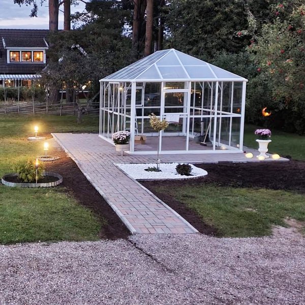 Orangeri 12,9m² | Stort premiumväxthus | 5 års stormgaranti | Gazebo Orangeri 12,9m² | Stort premiumväxthus | 5 års stormgaranti | Gazebo