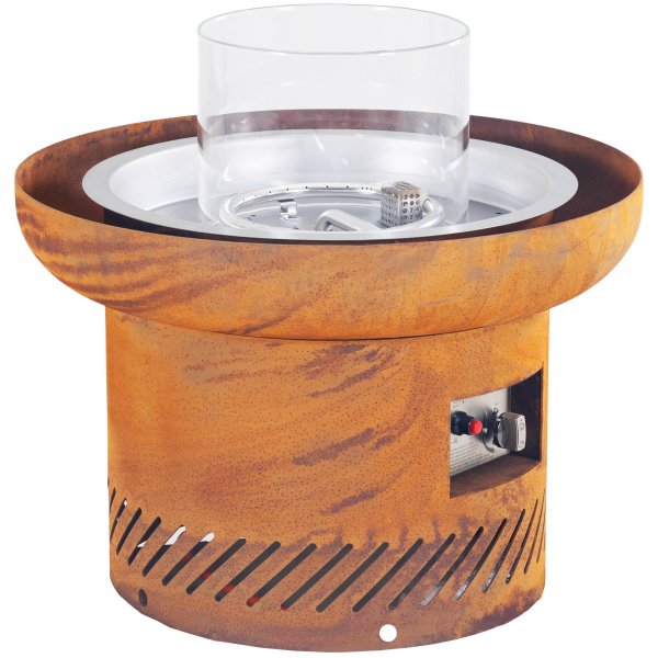 Gasoldriven eldstad i cortenstål | För utomhusmiljö | Dorotea Gasoldriven eldstad i cortenstål | För utomhusmiljö | Dorotea