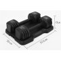 Justerbar hantlar 2x6,7 kg | Flera niver | Trekkrunner