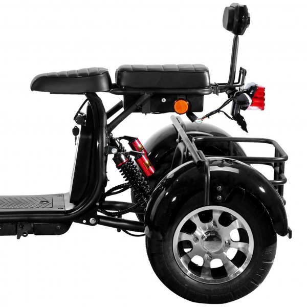 Fatscooter Trehjuling 2000W | Moped klass 1 - Svart Fatscooter Trehjuling 2000W | Moped klass 1 - Svart