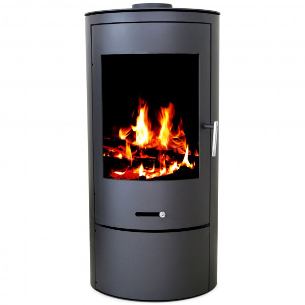 Rund braskamin 7kW | Verkningsgrad 80 % | Huittinen