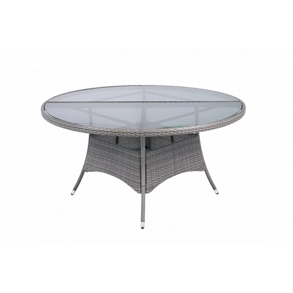 Runt utematbord med h�rdat glas | �150 cm | Tyl�sand gr�