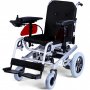 Elrullstol med joystick | Ltt att transportera | Stllbart ryggstd
