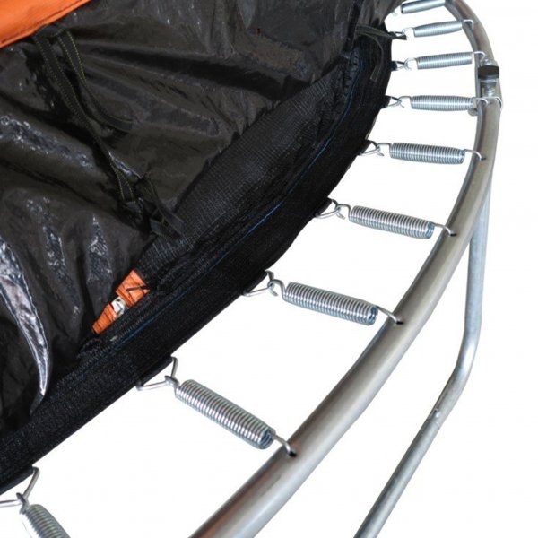 Studsmatta 185cm | Med skyddsnät | Svart/Orange Studsmatta 185cm | Med skyddsnät | Svart/Orange