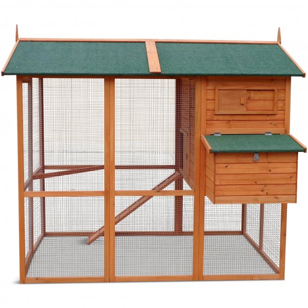 Hönshus med hönsgård | Lättstädat | Färdig byggsats | 1,9x1,7x1,6m Hönshus med hönsgård | Lättstädat | Färdig byggsats | 1,9x1,7x1,6m