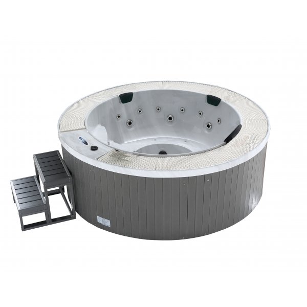 Spabad Galaxy | 220cm runt utespa | 21 jets massage | Balboa styrsystem & Lucite akryl