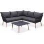 Lifestyle Garden Ipanema utegrupp med hrnsoffa och bord - Gr
