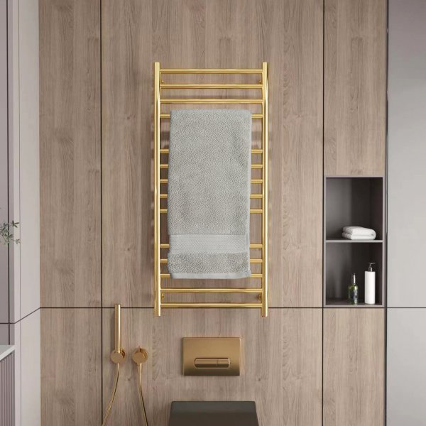 Elektrisk handdukstork 52x110x12cm | Mässing Elektrisk handdukstork 52x110x12cm | Mässing