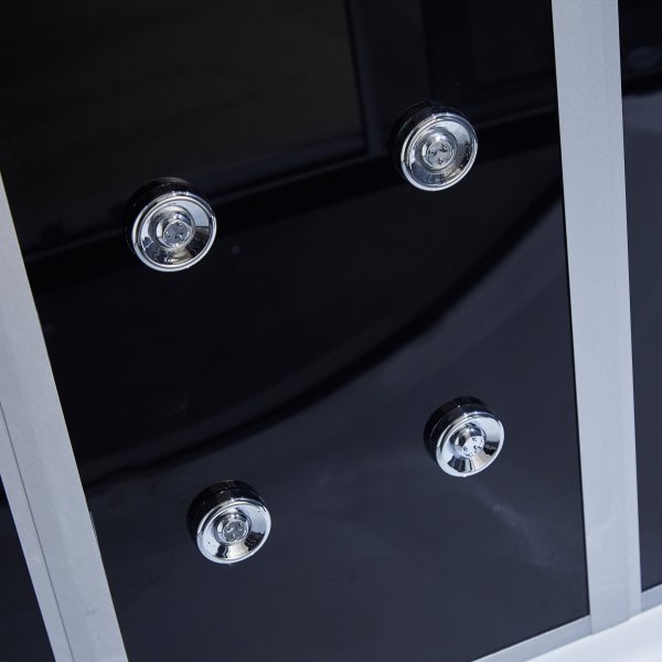 Rektangul�r duschkabin med jacuzzi-badkar