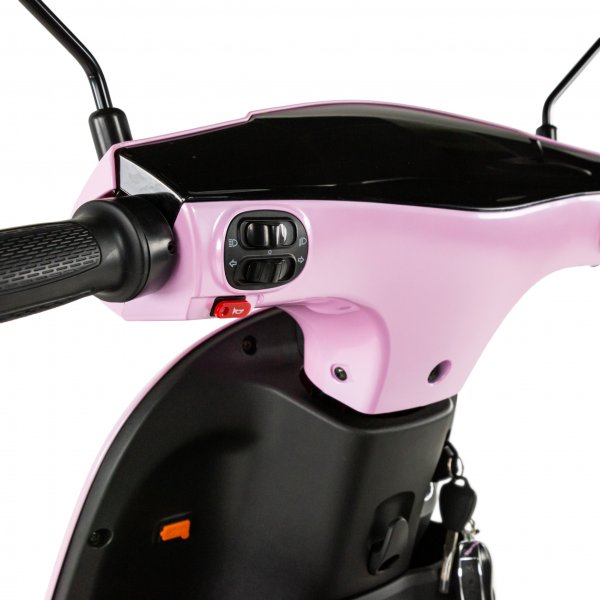 Elmoped 2000 W 1,56 kWh LG litiumbatteri - Rosa Elmoped 2000 W 1,56 kWh LG litiumbatteri - Rosa