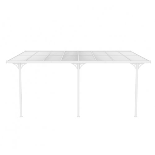 Altantak 4,95x3 m | Kanalplast / Aluminium| Robust design | Vit