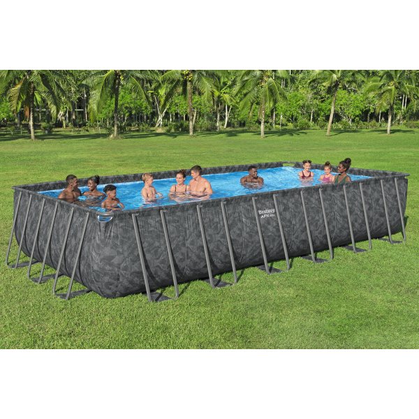 Bestway pool ovan mark 7,32 x 3,66 m – 132 cm djup | APX 365™ Rektangulär Stålpool Set (561KG) Bestway pool ovan mark 7,32 x 3,66 m – 132 cm djup | APX 365™ Rektangulär Stålpool Set (561KG)