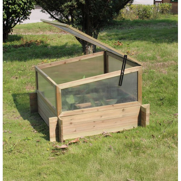 Mini v�xthusl�da 98�98�62,5 cm | F�r f�rodling & odling utomhus | Tr�