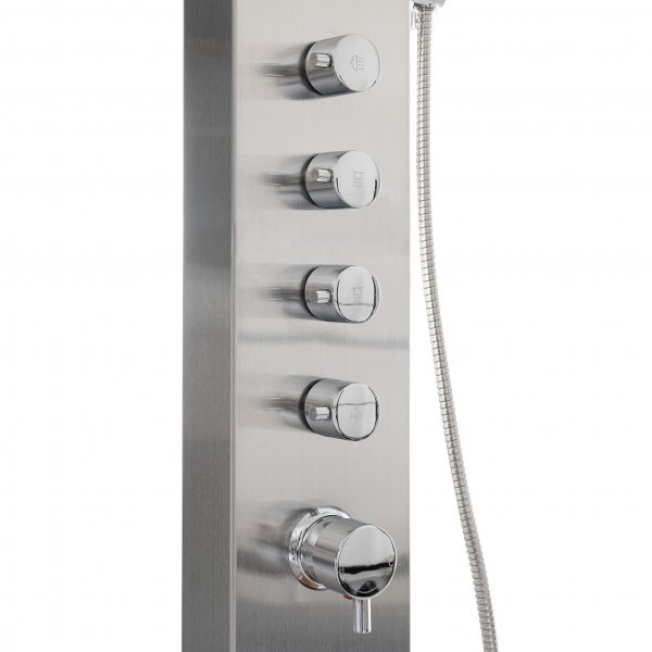 Utedusch med massage | Rostfritt st�l